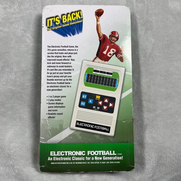 Basic Fun: Electronic Football Handheld Game NEW‎ SEALED RETRO STYLE GAMING - Picture 6 of 8